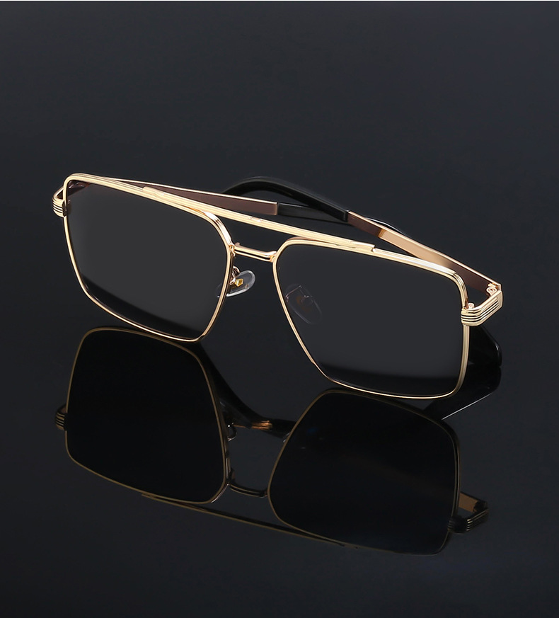 Men's Fashion Geometric Square Sunglasses display picture 3