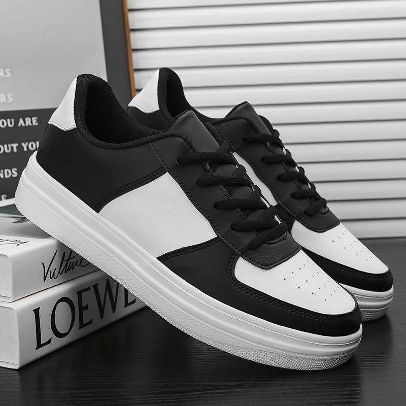 Tenis Casuales con Suela Gruesa para Hombre Talla 48 de Cuero Artificial y EVA Transpirable para Uso Casual