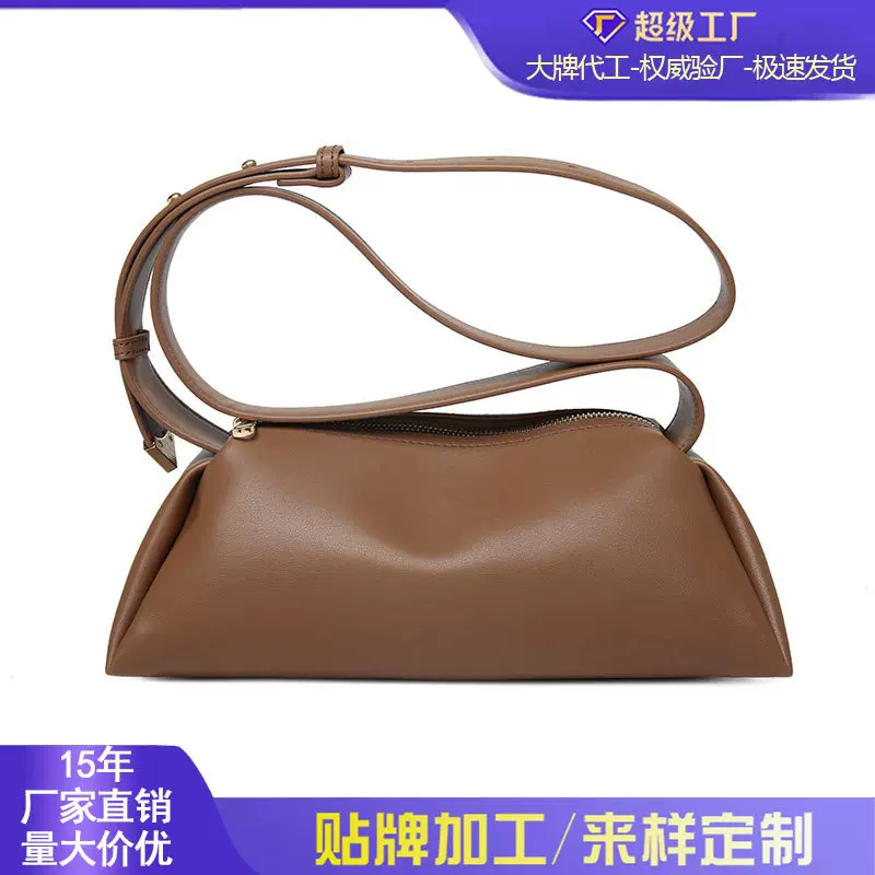 跨境斜挎包简约软皮包包女新款百搭枕头包上班通勤女士单肩包批发