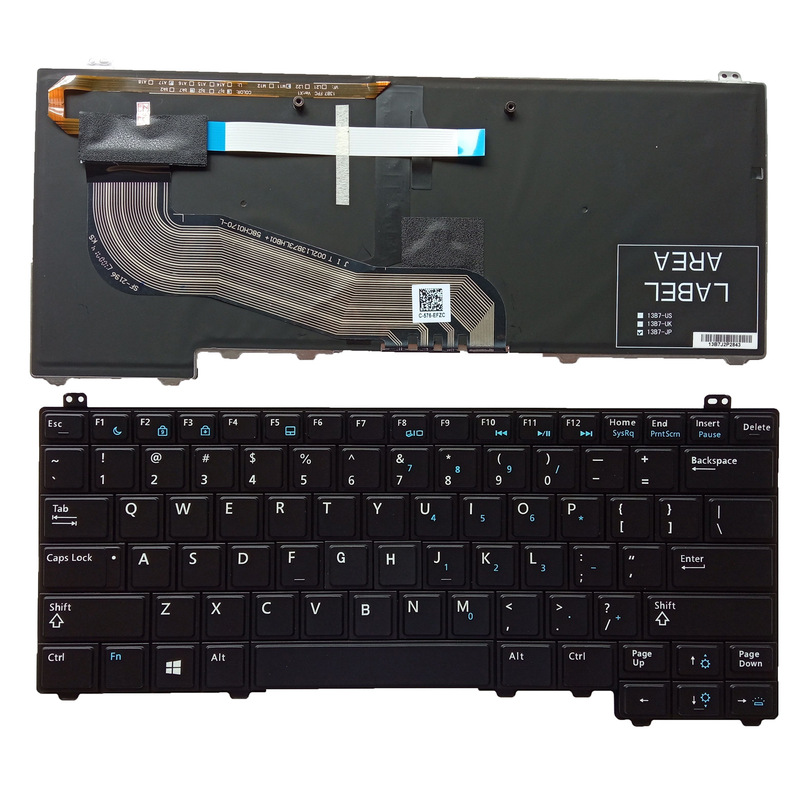 New English for Dell Latitude E5440 laptop keyboard backlight