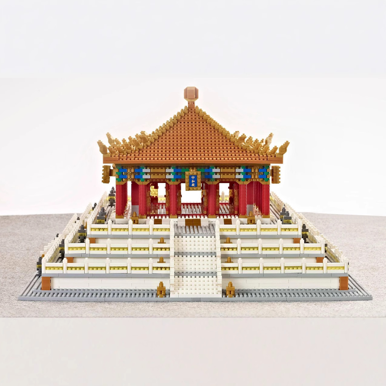Weili YZ089 Ciudad Prohibida Zhonghe Hall micro-partícula ocio difícil bloques de construcción modelo