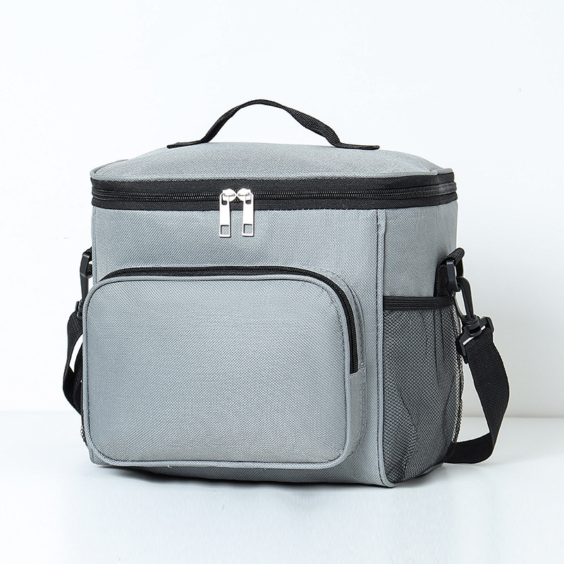 Lonchera térmica portátil grande con bolsa de hielo para el trabajo y la escuela, bolsa bento con paquete de hielo, bolsa de doble compartimento de gran capacidad para exteriores.