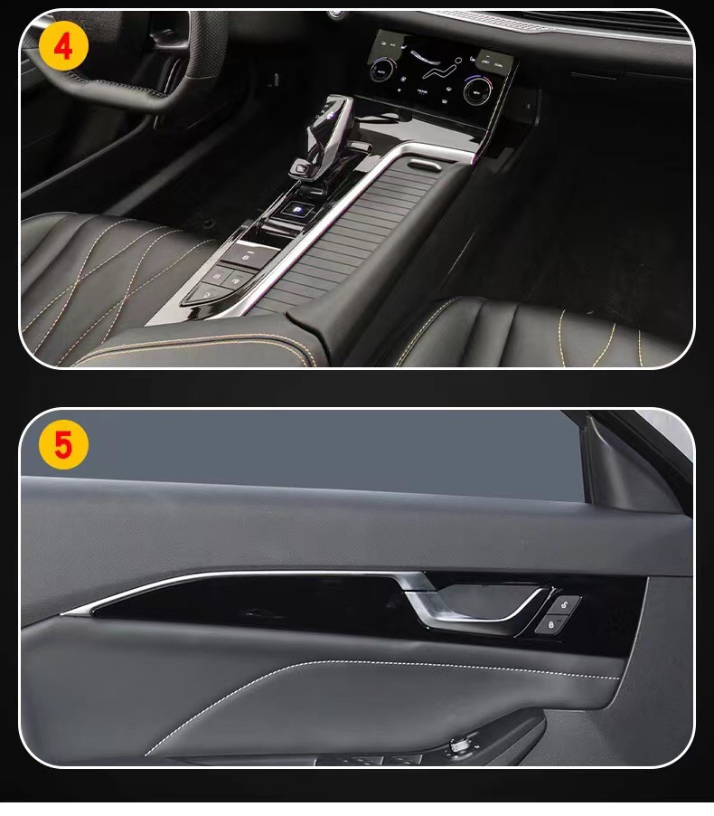 21-24 model year Bestune B70 dedicated screen and center console interior trim film, transparent protective film for car modification