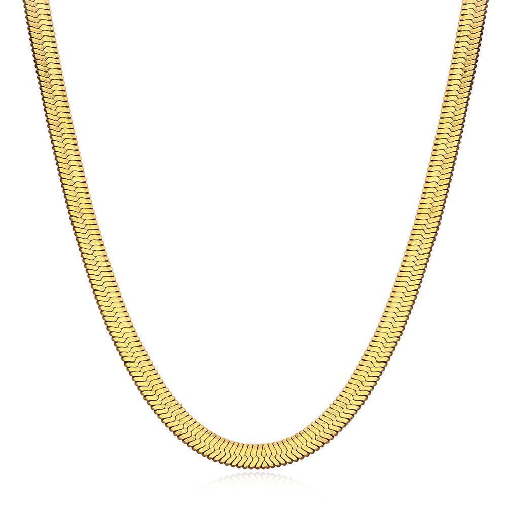 Simple Style Stainless Steel Titanium Steel Plating Gold Plated Necklace display picture 4