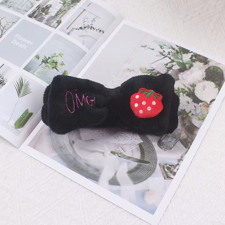 INS estilo arco chica lavado de cara banda de pelo hecho a mano conveniente mascarilla banda de pelo Fuente de la fábrica