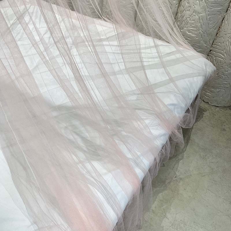 Princesa mosquiteros cúpula de puerta única mosquiteros cortes redondos techo de doble cúpula mosquiteros fábrica directa