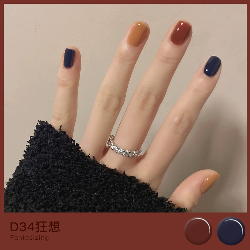 Kit de esmalte de uñas gemelo mate y brillo ，Acabado brillante ，esmalte de uñas