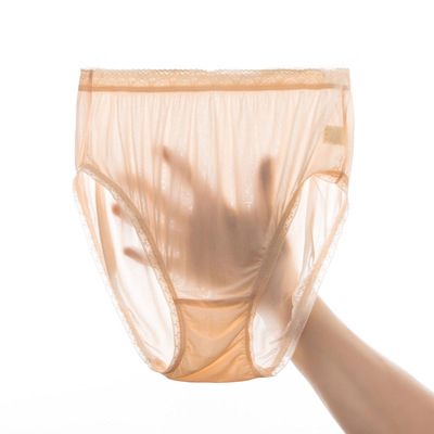 批發日系真絲孕婦內褲媽媽孕中期薄款無痕蕾絲大碼高腰中老年女士