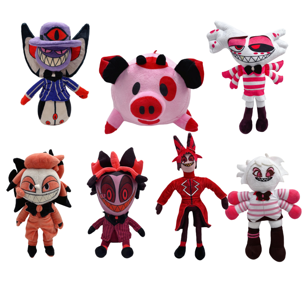 Cross-border New Product hazbin hotel Evil Boss Peripheral Doll Gift Hell Inn Clown Plush Toy