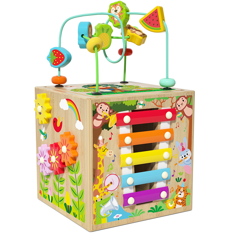 Caja de tesoros de educación temprana multifuncional para niños 1-2 años y medio año de edad, bebés y niñas juguetes intelectuales del cerebro al por mayor