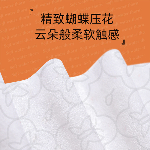 Plant-protected wet toilet paper 80 pumps*6 large packaging wet wipes biodegradable wet wipes for men and women private toilet wet wipes wholesale