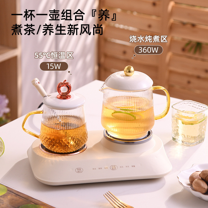 Smart Mini Health Cup Office Detachable Tea Maker for Brewing Herbal Tea, High Boron Glass Constant Temperature Gift Cup Smart Mini Health Cup Office Detachable Tea Maker for Brewing Herbal Tea, High Boron Glass Constant Temperature Gift Cup