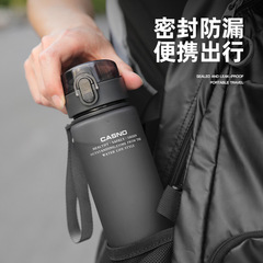 Casino Matte Sports Water Cup Plastic On-the-go Cup Creative Portable Water Bottle for Students with Lid Space Cup for Men and Women