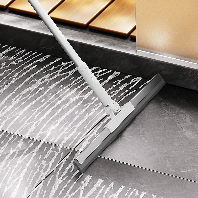 Bathroom Magic Broom Glass Squeegee Mop Retractable Dual-Purpose for Wiping and Mopping Household Bathroom Floor Scraper