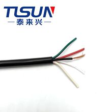 厂家直销 RVV电缆线4*6MM2 国标套线纯铜铜芯 绝缘软电缆电线国标