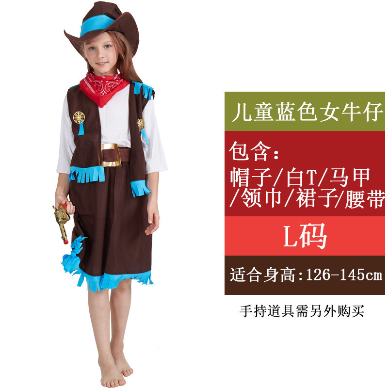 Детская синяя джинсовая рубашка для девочки, размер L.