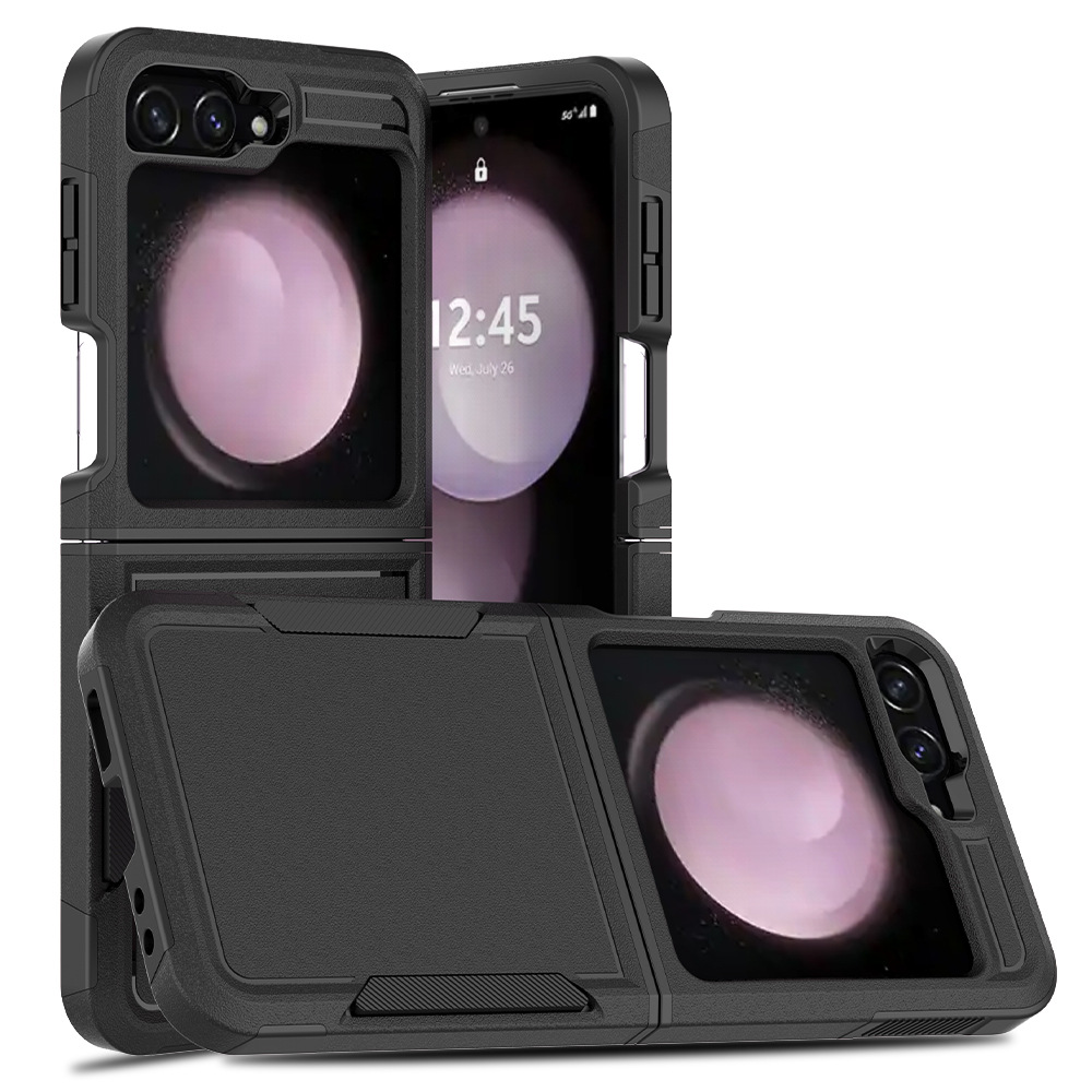 Acceso transfronterizo para Samsung Z Flip 5 / 6 embarque 2 - en - 1 caso anti-caída tpu + pc caso plegable de teléfono móvil