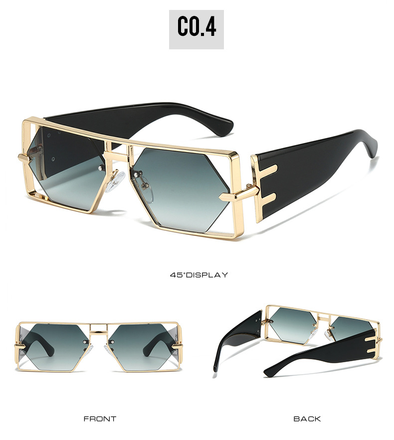 Occhiali da sole alla moda Hip-Hop Ins con montatura a goccia da uomo, stile 2025_voghion.com