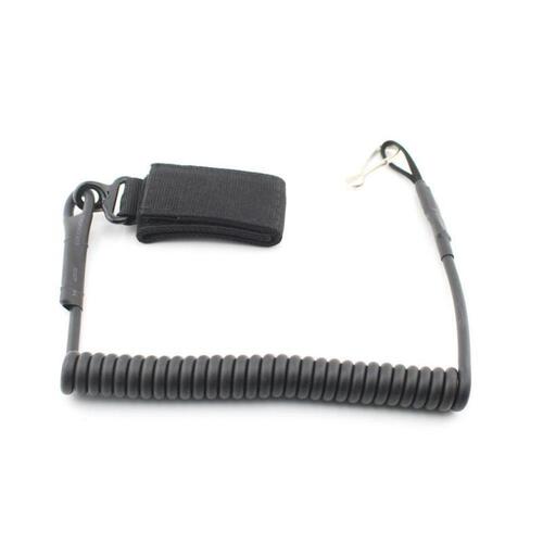 Outdoor CS equipment multi-functional enhanced tactical mission lanyard anti-lost hand rope military fan spring gun rope