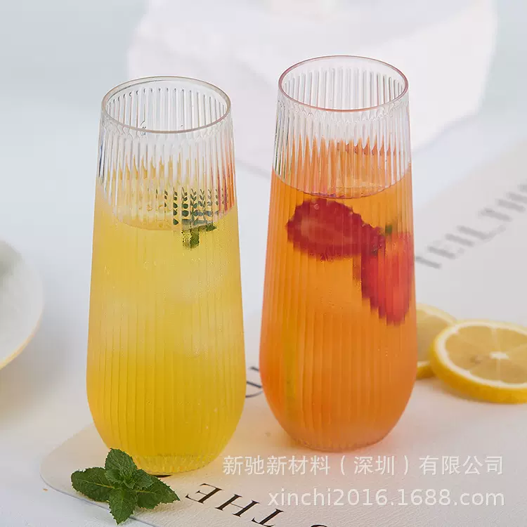 亚马逊热销一次性酒杯香槟杯红酒杯高脚杯加厚高透塑料PET洋酒杯