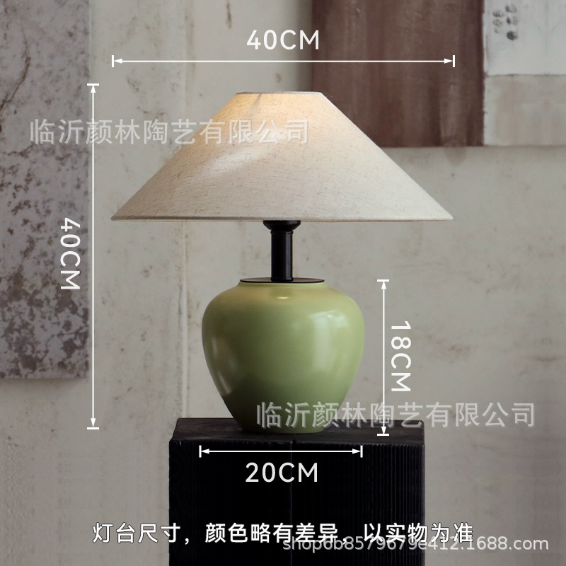 Lámpara de escritorio de arte lámpara de cabecera lámpara de cerámica lámpara de cerámica lámpara de escritorio de estilo medieval lámpara de escritorio blanca decoración lámpara de atmósfera