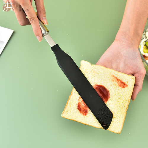 304 stainless steel nylon scraper, pancake skin scraper, cake cream jam spreader, pancake spreader