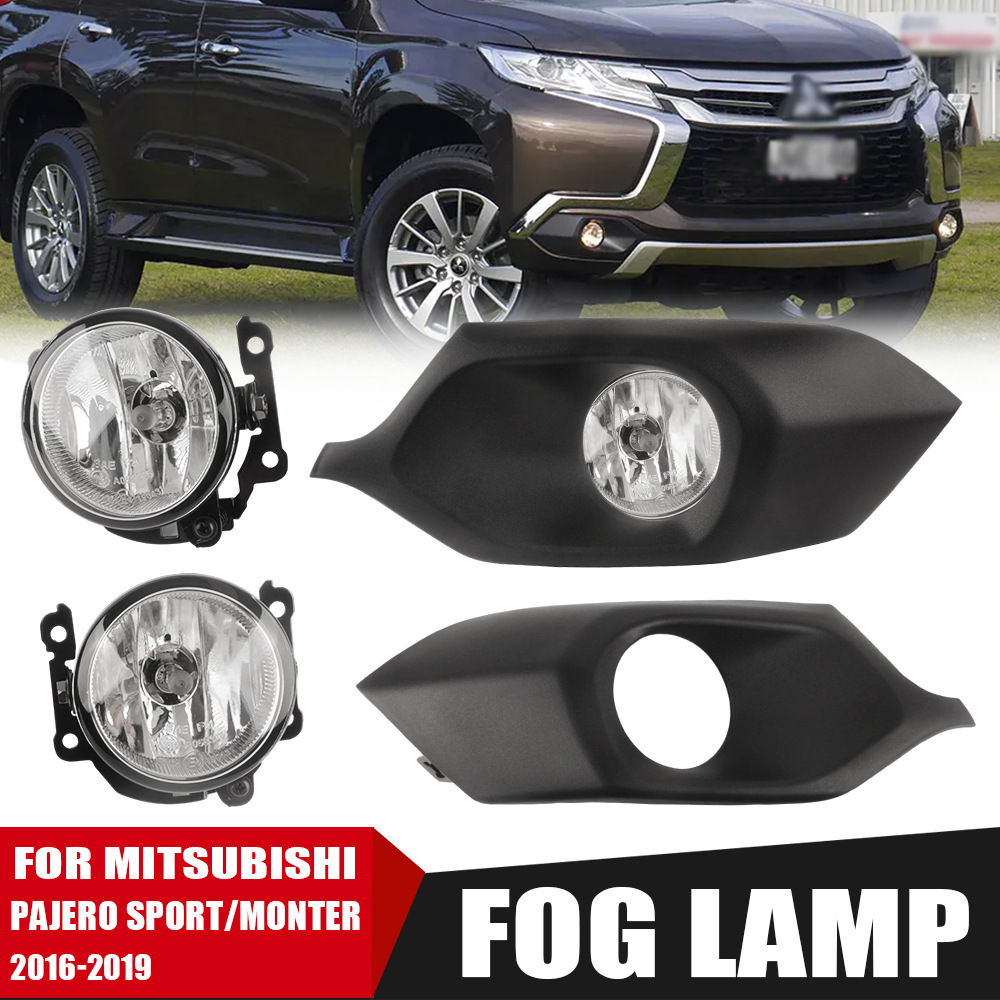 Aplicable a Mitsubishi 2016 - 2019 Pajero F1 Fog Lamp para parachoques marco de luz de conducción Luz antinebra