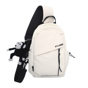 New Fashion All-match Men's Chest Bag Large Capacity Crossbody Bag Student Campus Backpack Travel Shopping Trendy Bag Women's Bag