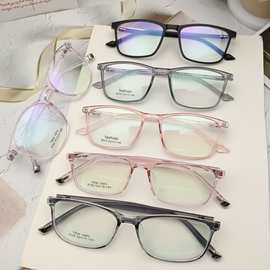 小尺寸网红透明眼镜框新款TR90眼镜架男女亮色全框眼镜配近视用