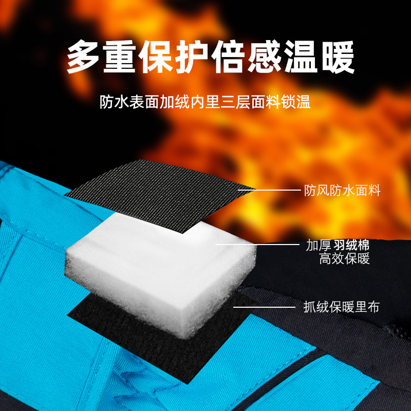 2021 New Children's Ski Gloves Winter Warm Waterproof Student Outdoor Sports Ice Skating Cycling Gloves Wholesale