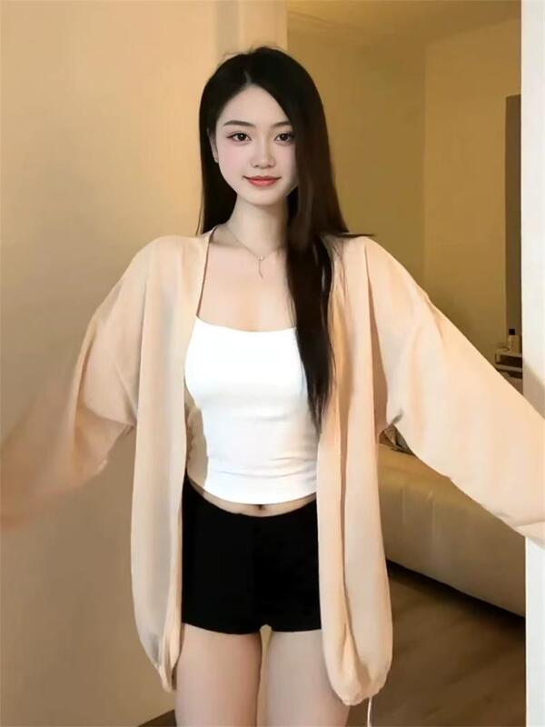 F6 230g Large Size Plus-Size Thin Sun-Protective Knit Cardigan for Women, Mesh Outerwear Shawl, Autumn Coat Top F6 230g Large Size Plus-Size Thin Sun-Protective Knit Cardigan for Women, Mesh Outerwear Shawl, Autumn Coat Top