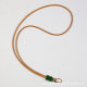 Pure hand sewing vegetable tanned cowhide long rope vintage mobile phone lanyard simple style neck leather hand rope Keychain Car card