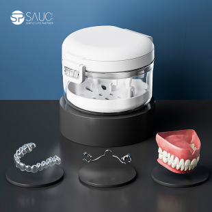 Invisible Braces Storage Box Orthodontic Holder Box Portable Teeth Appliance Denture Cleaning Box