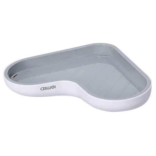 Storage rack toilet wall-mounted corner double-layer bathroom storage artifact no punching bathroom triangle storage rack