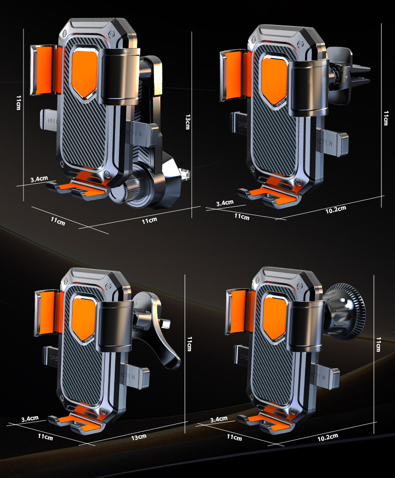 New Car Mobile Phone Holder Car Air Outlet Type Navigation Mobile Phone Gravity Fixed Navigation Holder