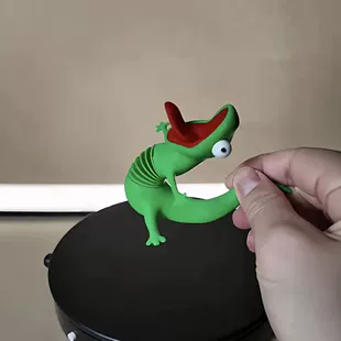 Пружинная ящерица 3D антистресс-игрушка на стол