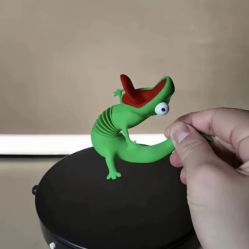 Пружинная ящерица 3D антистресс-игрушка на стол