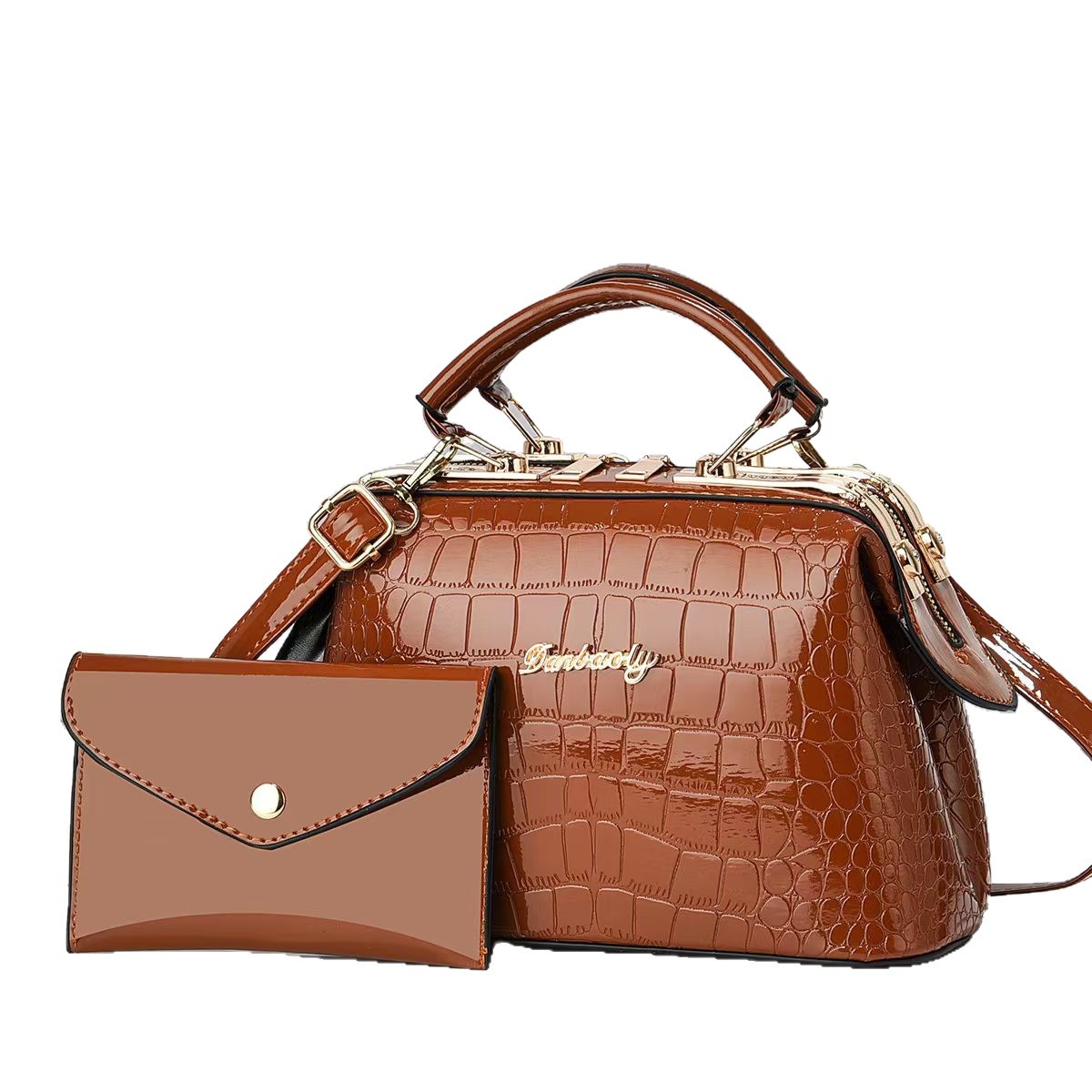 Dos paquetes de bolsos de madre 2025, nuevo bolso de piedra, bolsos de hombro casuales de moda, bolsos transfronterizos
