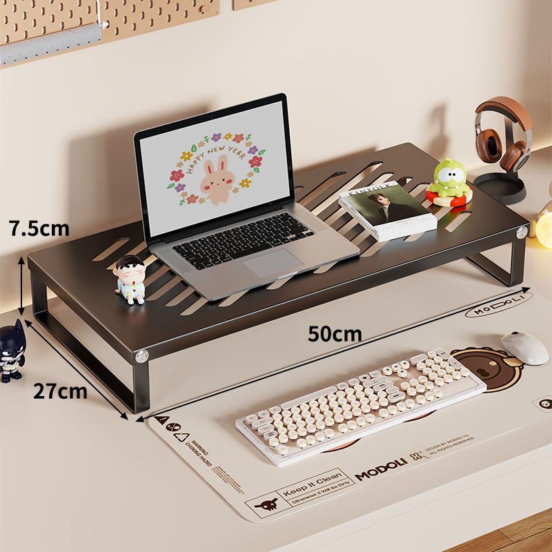 Soporte Elevador para Laptop de Hierro Plegable con Disipación de Calor para Oficina