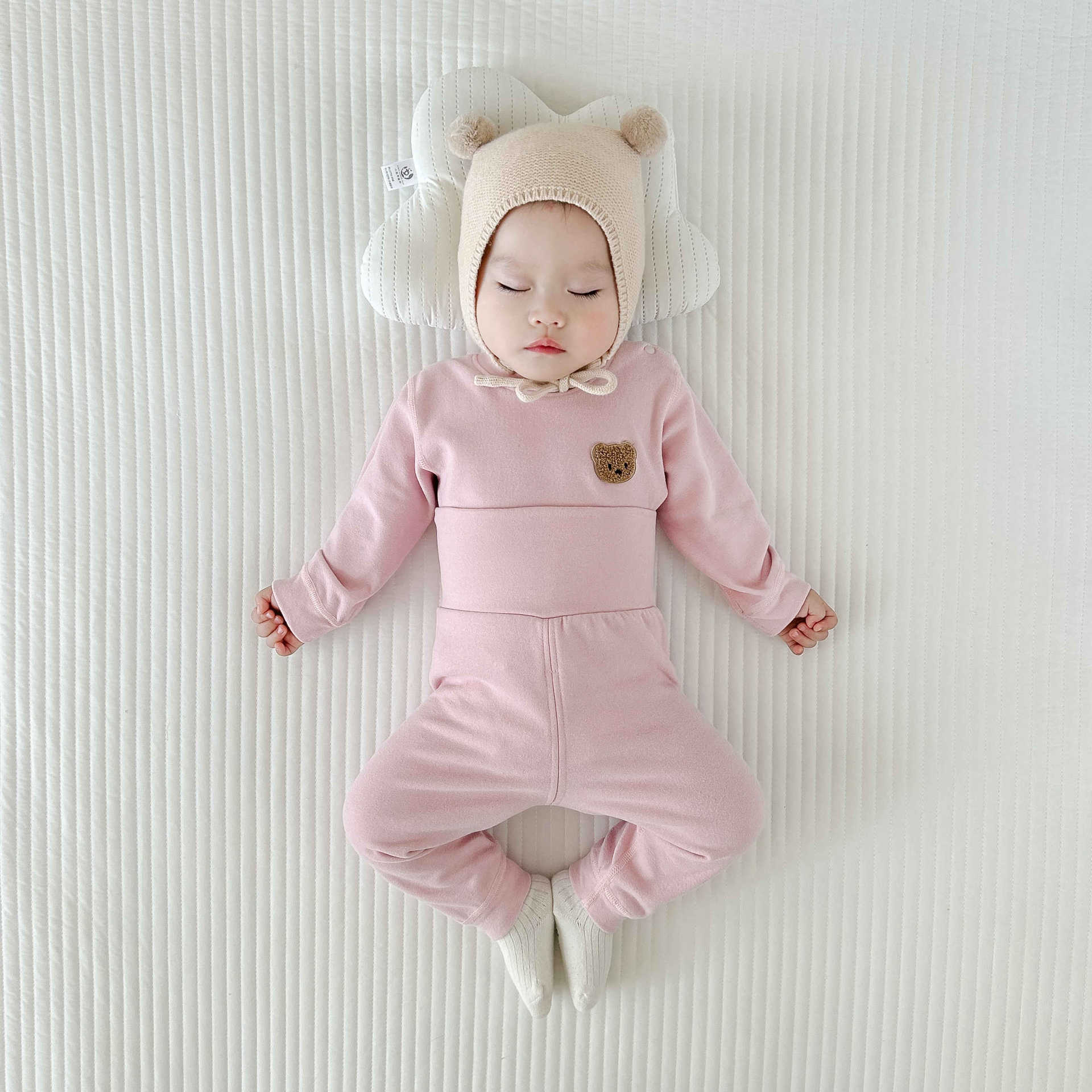 [cashmere silk] pink [thickened belly protector]