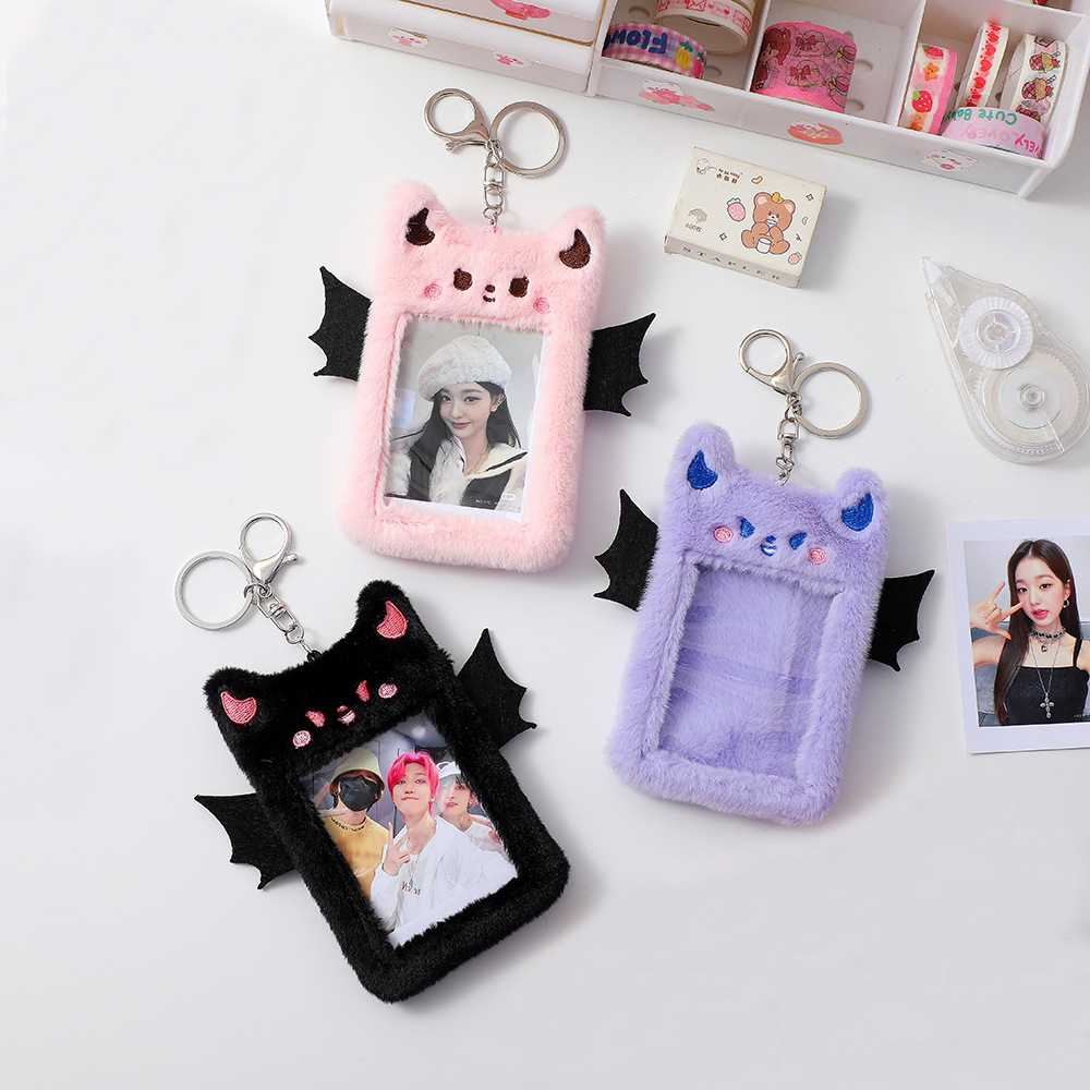 Women's Little Devil Plush Open Card Holders display picture 3