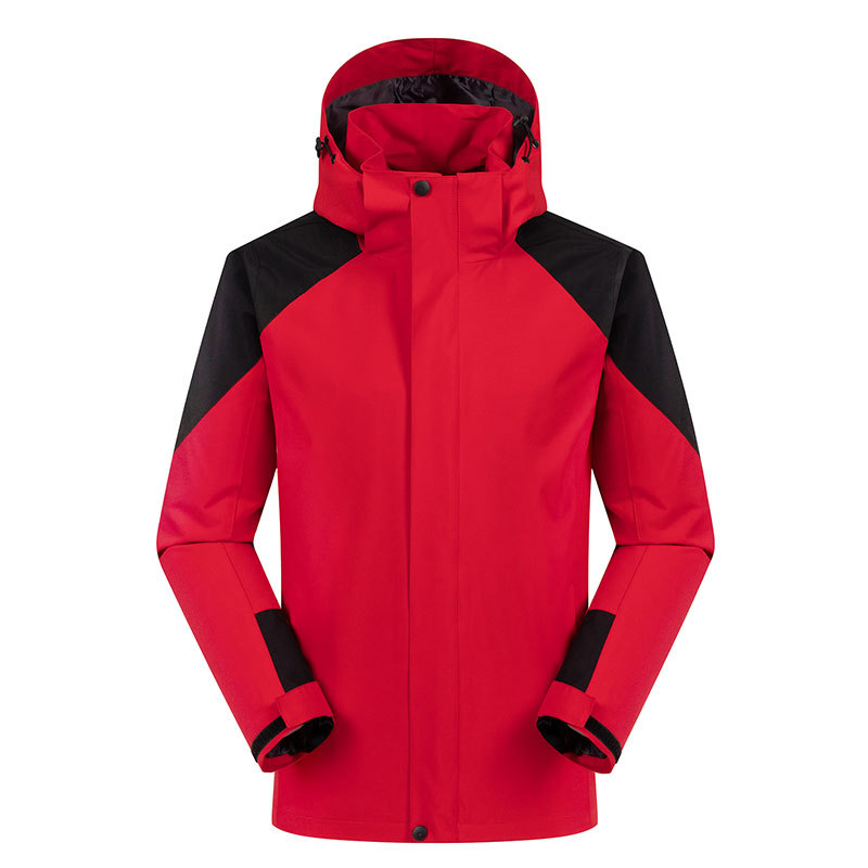 Senderismo al aire libre chaqueta a juego de color de una sola capa otoño hombres y mujeres ropa de trabajo soft shell a prueba de viento impermeable chaqueta de alpinismo