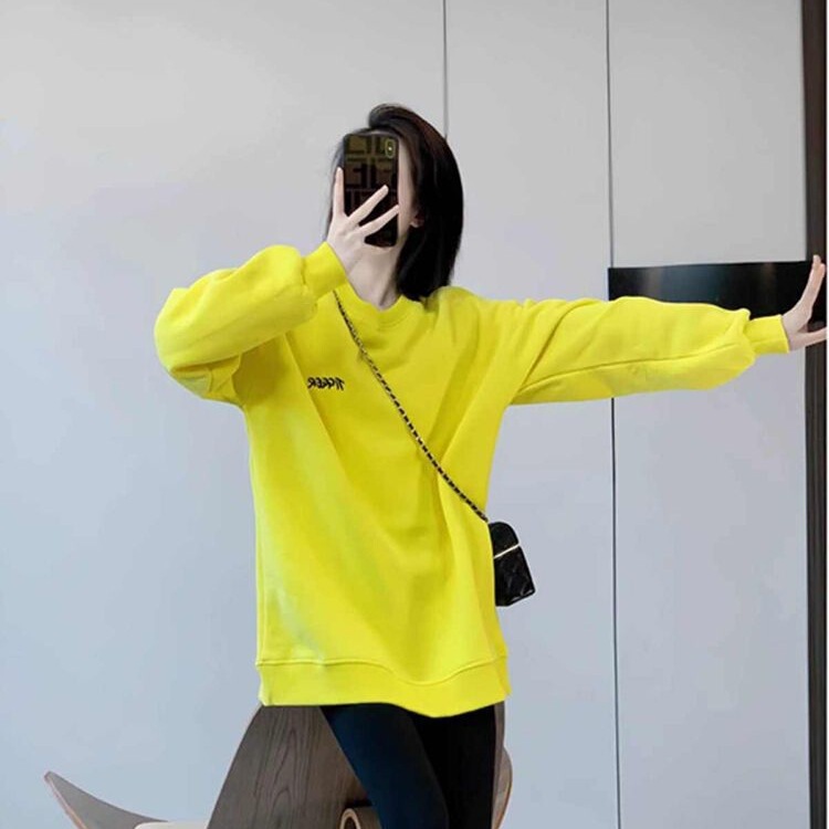 Autumn and Winter Women's Korean Style New Trendy Age-Reducing Elegant Fleece Sweatshirt Shark Pants Fashion Casual Two-Piece Set