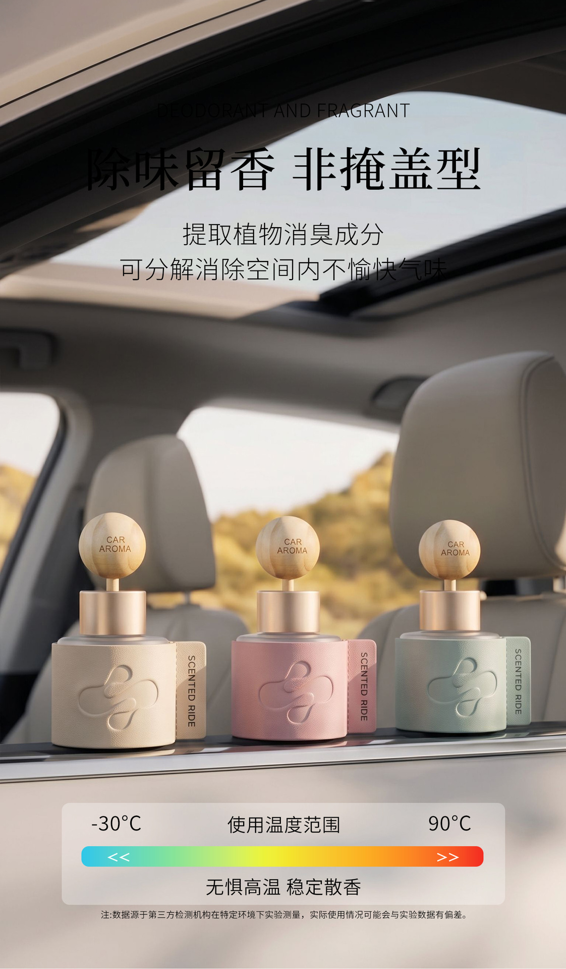 Car air freshener, high-end car perfume, long-lasting odor eliminator for the car interior, premium fragrance accessories, wholesale from manufacturer
