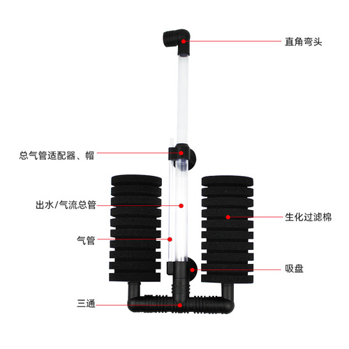 Xinyou water fairy fish tank aquarium biochemical filter 2822/2830/2831 oxygen pump pneumatic wall-mounted