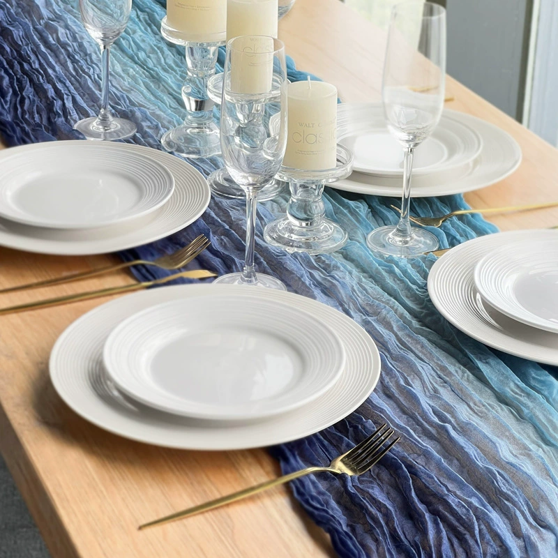 Поставка через границу: набор столового текстиля Bali Wrinkle Wiring Table Flag Wedding Furnishings Bohemian Wind Gradient Fold Win столовый комплект оптом
