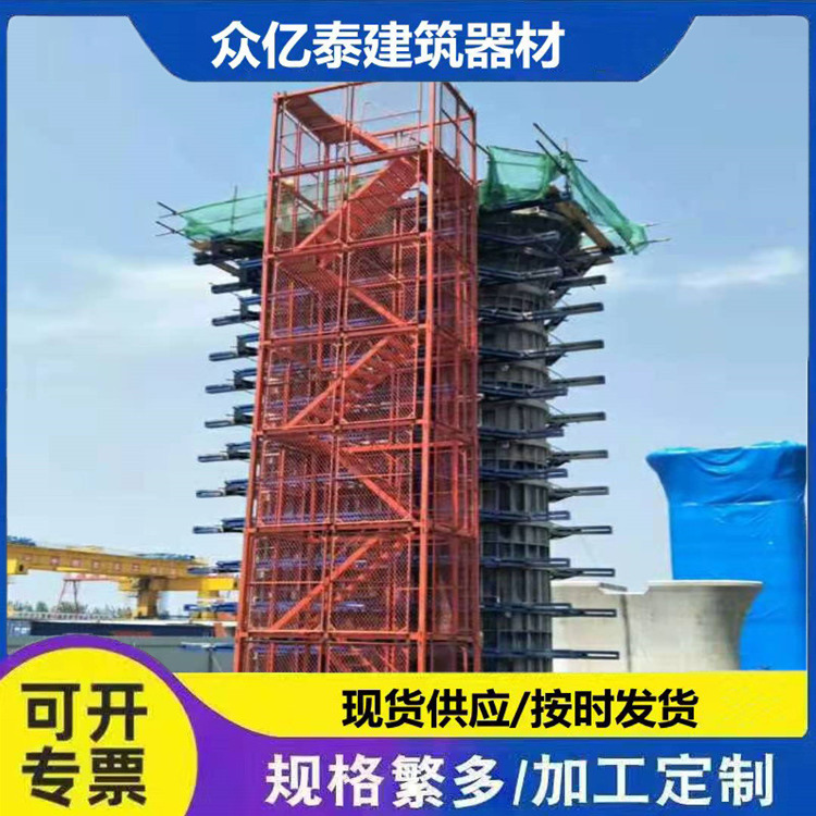 安全梯笼基坑施工通道箱式方管爬梯加厚框架护笼脚手架结实