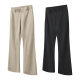 LKTM Men's# Spring/Summer Basic Deconstruction Stitching cleanfit Micro-Laxi Pants Men's and Women's Light Business Casual Pants