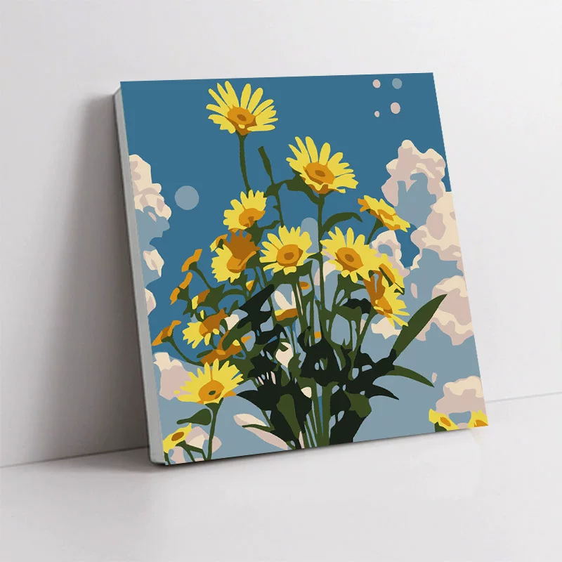 Handmade Acrylic Canvas Art Print, Square 20×20 / 30×30 cm, Sealed Backing, Giftable Designs