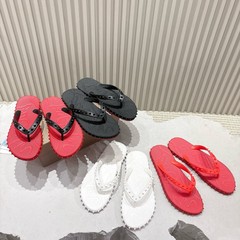ヨーロッパ駅cl男性靴赤底リベット滑り止め平底足ビーチ人字引き屋外カジュアルカップルスリッパ夏